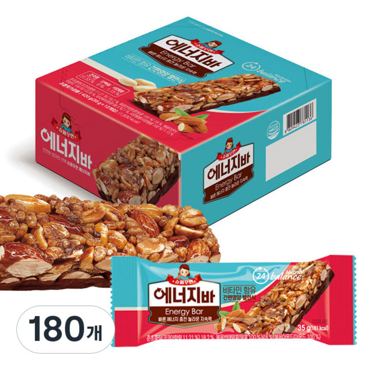 슈퍼우먼 에너지바, 35g, 180개
