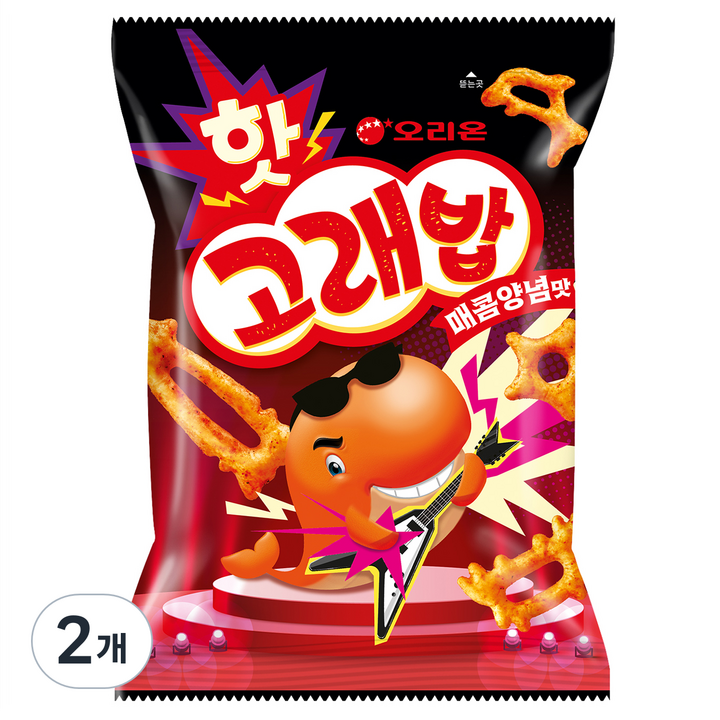 고래밥 핫 매콤양념맛, 56g, 2개