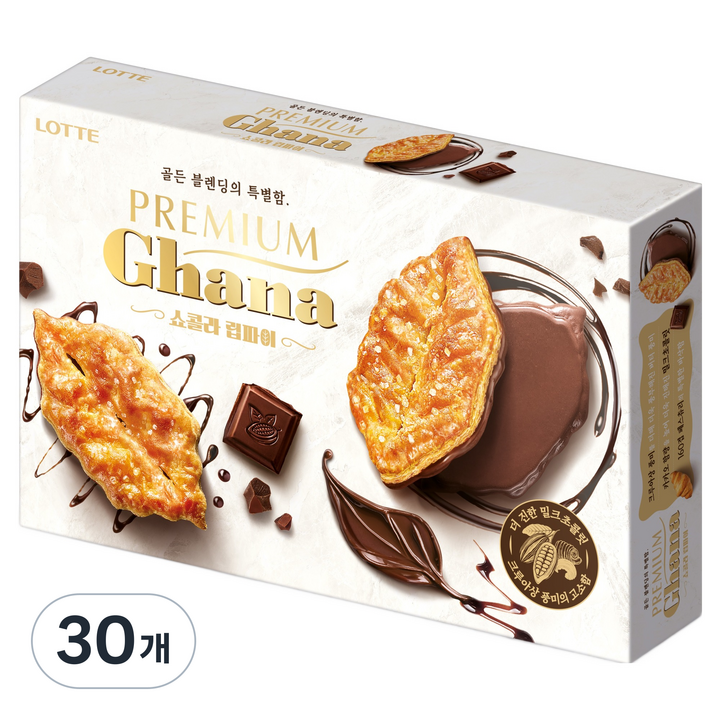 가나 프리미엄 쇼콜라 립파이, 132g, 30개