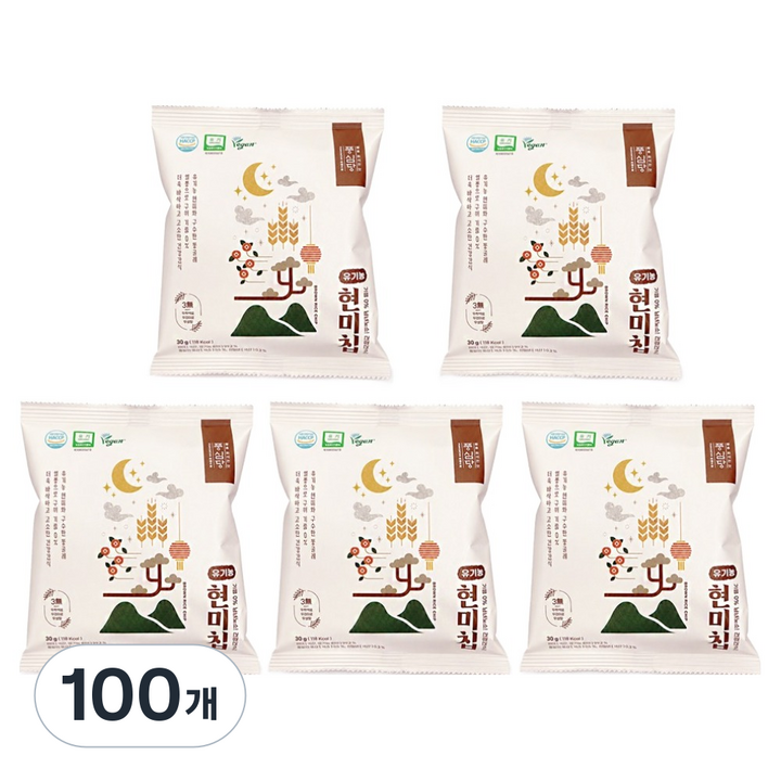 풍심당 유기농 현미칩, 30g, 100개