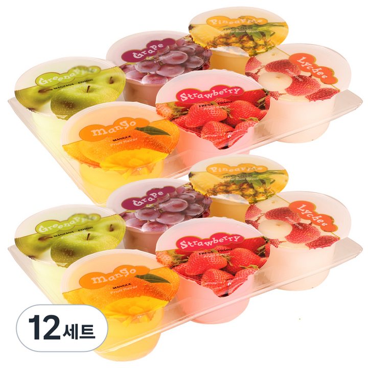 종합젤리 푸딩 6p, 738g, 12세트