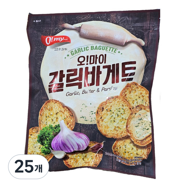 오 마이 갈릭바게트, 25개, 300g