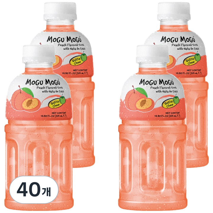 모구모구 복숭아맛, 320ml, 40개