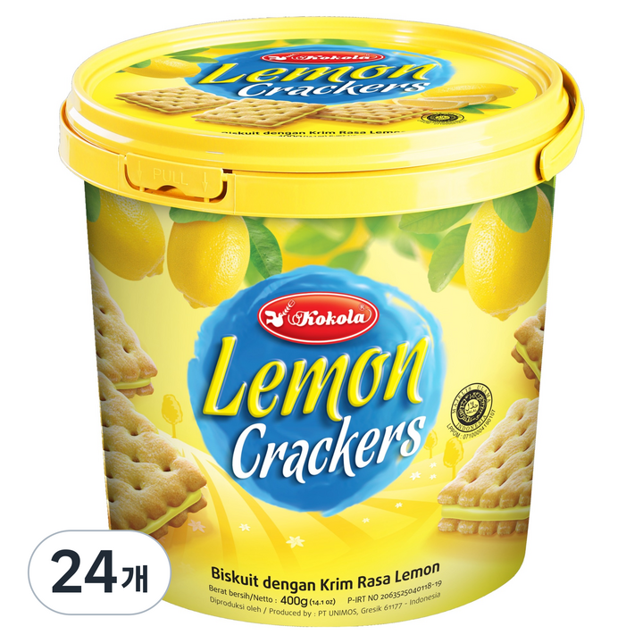 코코라 레몬 샌드위치 크래커, 400g, 24개