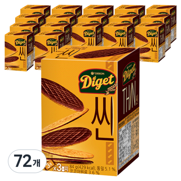 오리온 다이제 씬, 84g, 72개