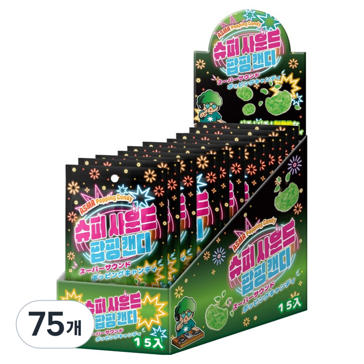 슈퍼사운드 팝핑캔디 멜론향, 10g, 75개