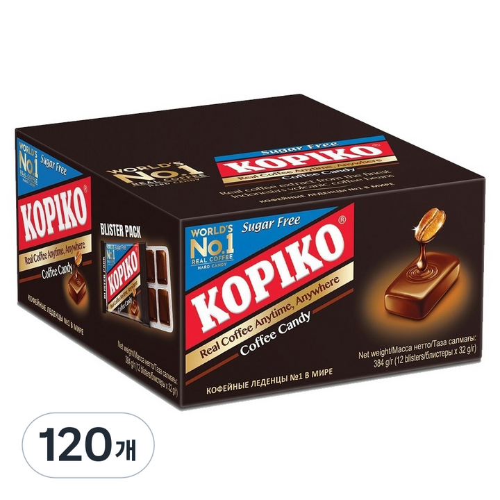 코피코 마요라 슈가프리 커피맛캔디 블리스터, 32g, 120개