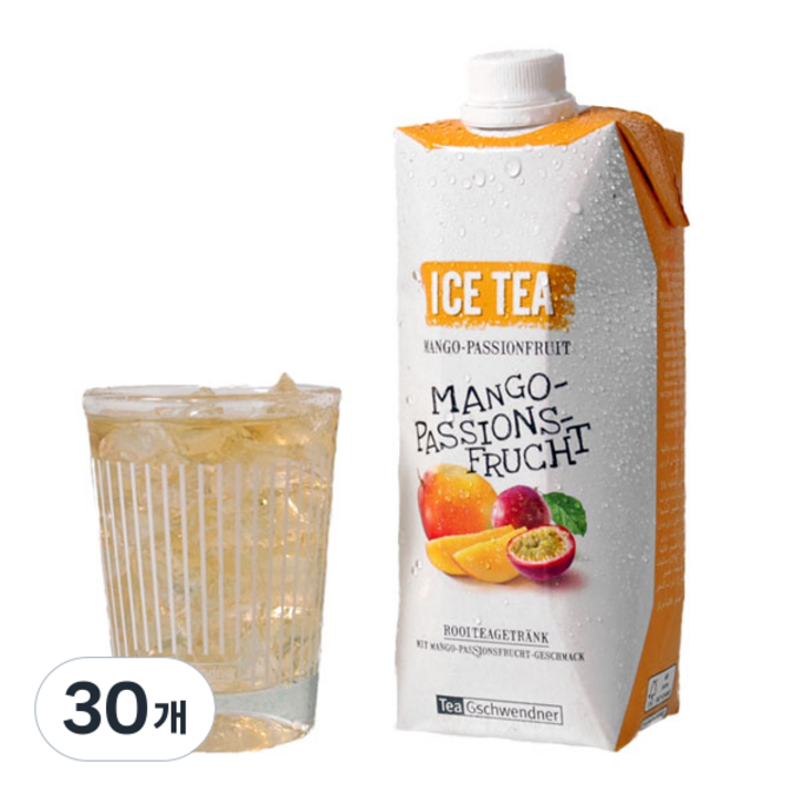 [티게슈아이스티] 망고 패션푸르츠 아이스티, 500ml, 30개