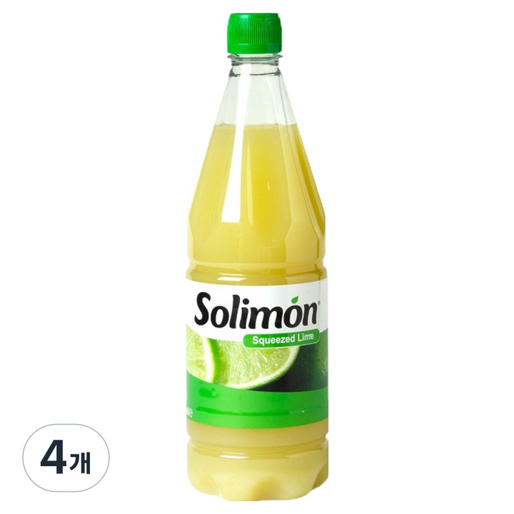 솔리몬 스퀴즈드 라임즙, 1L, 4개