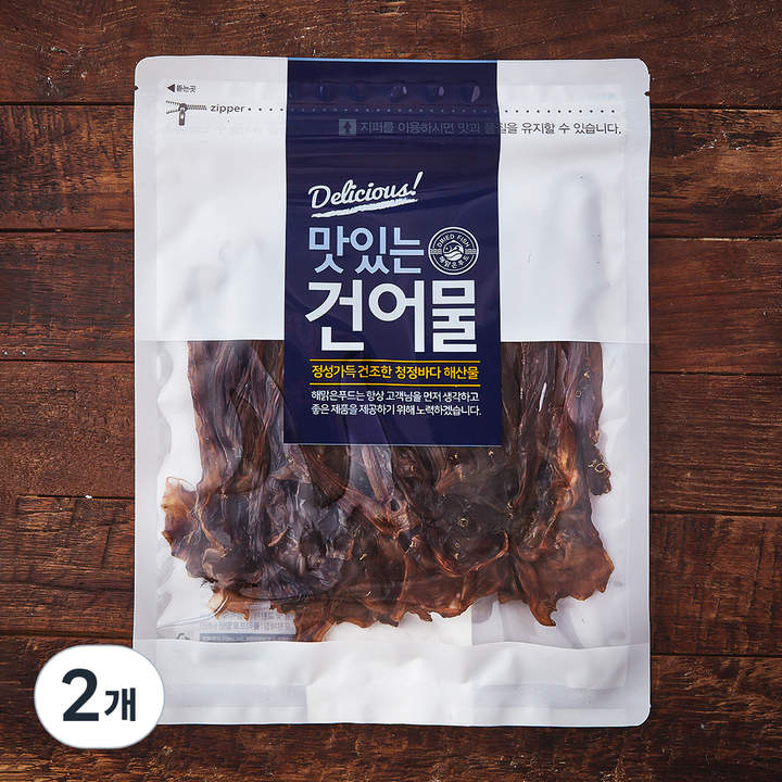 해맑은푸드 추억의 조미오징어 다리, 2개, 100g