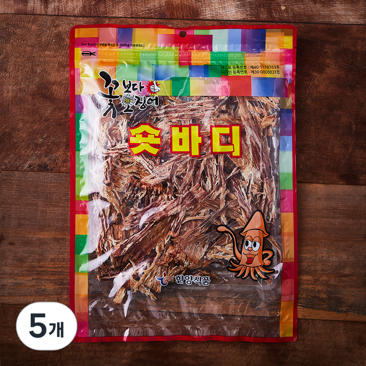 한양식품 꽃보다오징어 숏바디, 150g, 5개
