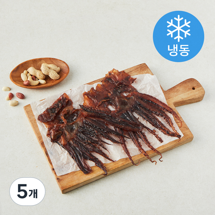 해맑음 쫀득 망족 오징어 다리 (냉동), 5개, 80g
