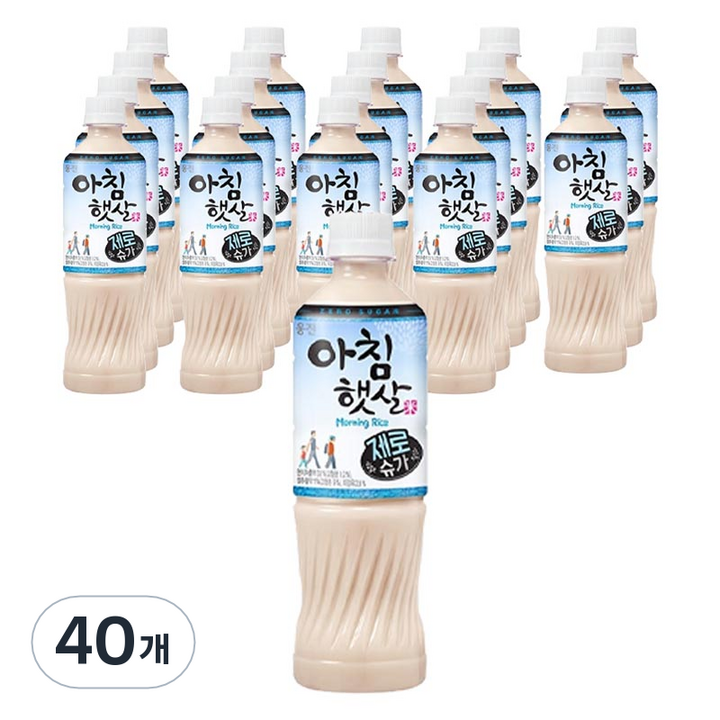 아침햇살 제로슈가, 500ml, 40개