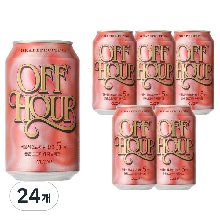 클룹 오프아워 자몽피즈, 24개, 350ml