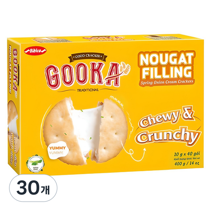 비비카 구카 누가 필링 크래커, 400g, 30개