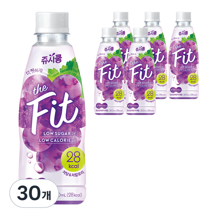 쥬시쿨 더핏 포도, 300ml, 30개