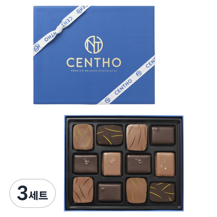 CENTHO 어쏘티드 컬렉션 프리미엄 초콜릿 6종 x 2p 세트, 3세트