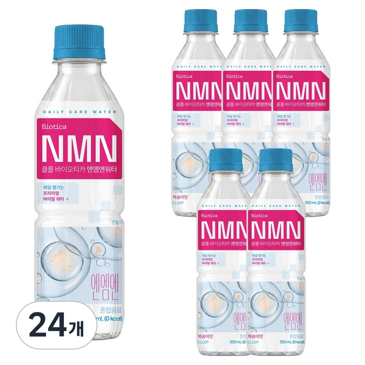 클룹 바이오티카 NMN 워터 이온음료 복숭아맛, 24개, 350ml
