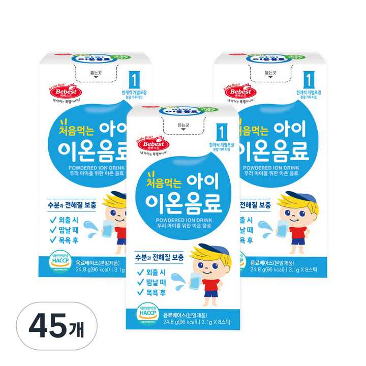 베베스트 처음먹는 아이 이온음료 분말가루타입, 3.1g, 360개