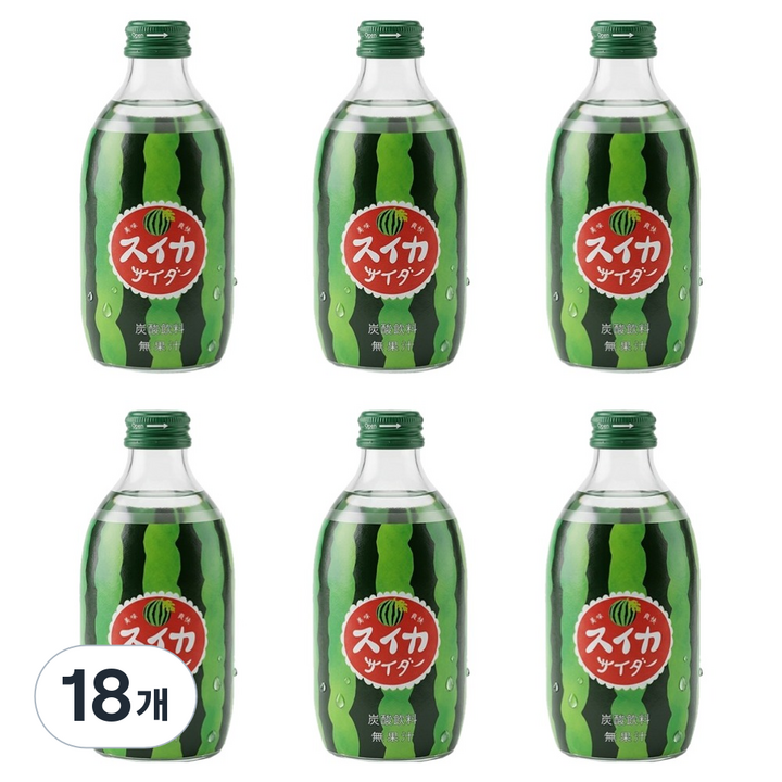 토모마스 수박맛 사이다, 300ml, 18개