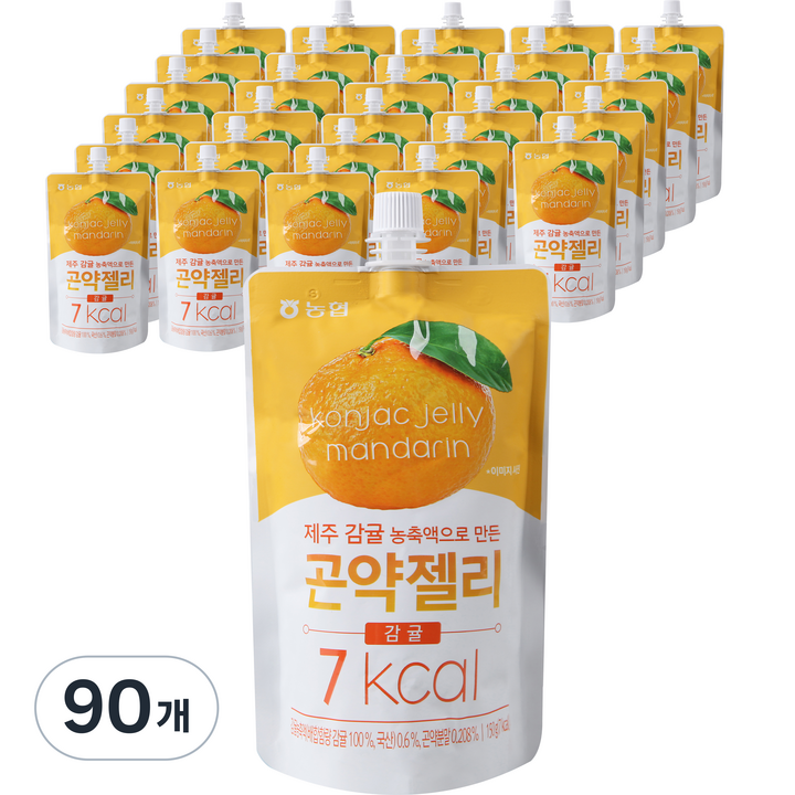 농협식품 곤약젤리 감귤, 150g, 90개