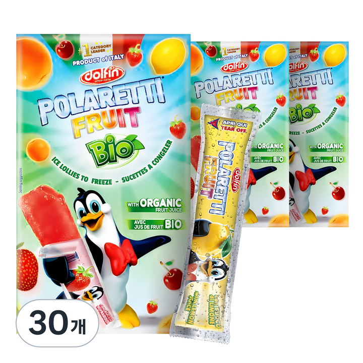 폴라레티 유기농 후르츠 바이오 아이스바, 40ml, 300개