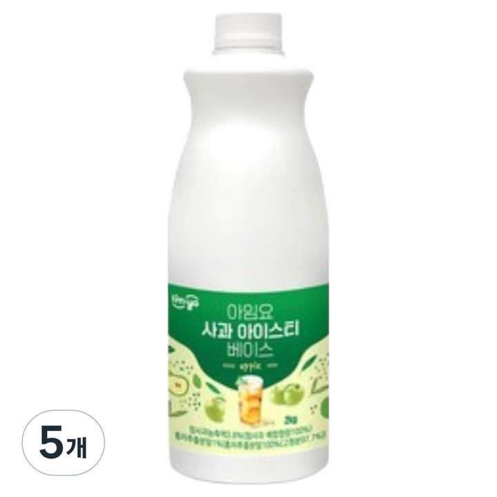 아임요 사과아이스티 베이스, 2kg, 5개