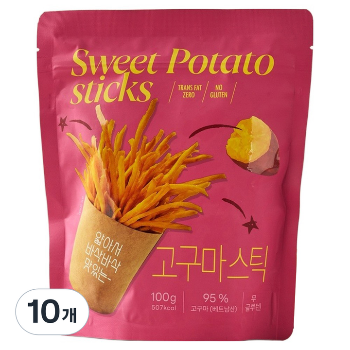 모던하우스 추억의 고구마스틱, 100g, 10개