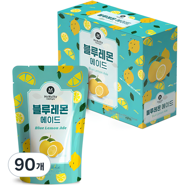 맥널티커피 블루레몬에이드, 190ml, 90개