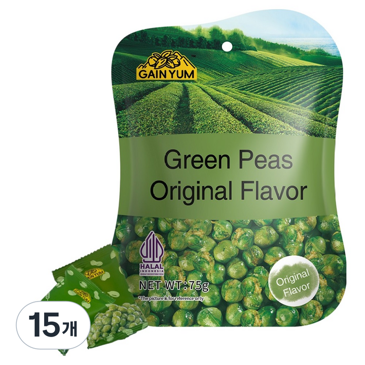 GAINYUM 그린피스 오리지널, 15개, 75g