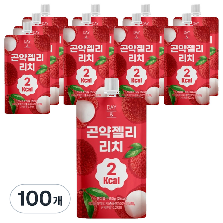 데이앤 2칼로리 곤약젤리 리치, 100개