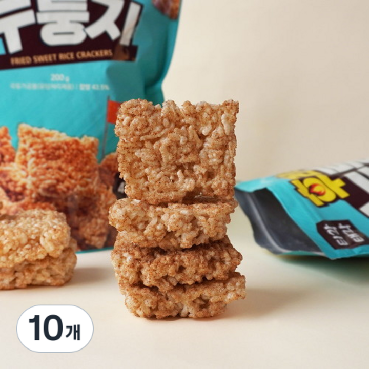 티각태각 후라이드 누룽지 츄러스맛, 200g, 10개