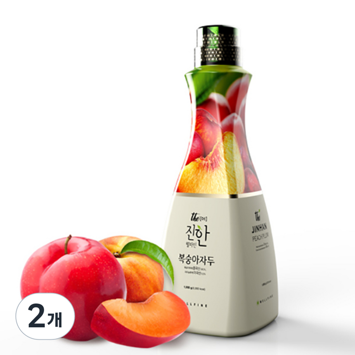 웰파인 복숭아자두 농축액, 1.5kg, 2개