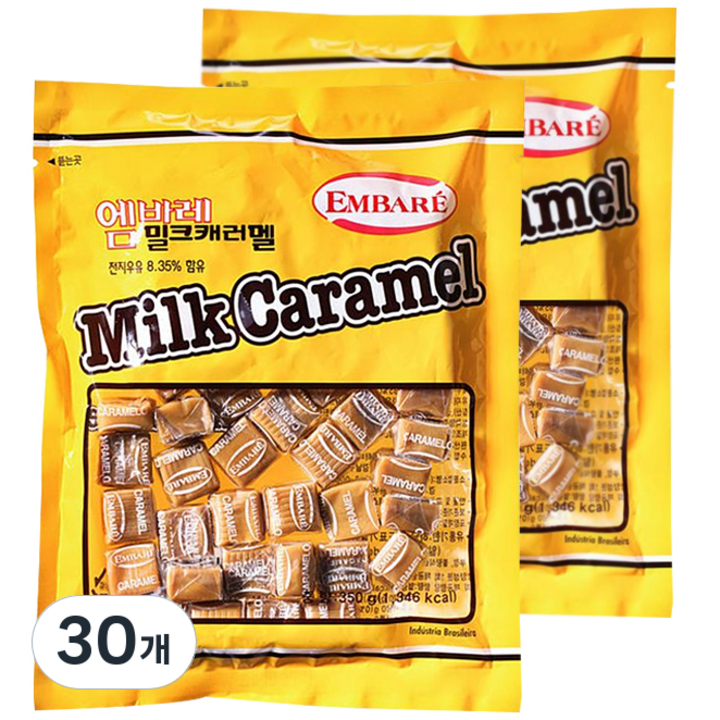 엠바레 밀크 캐러멜, 350g, 30개