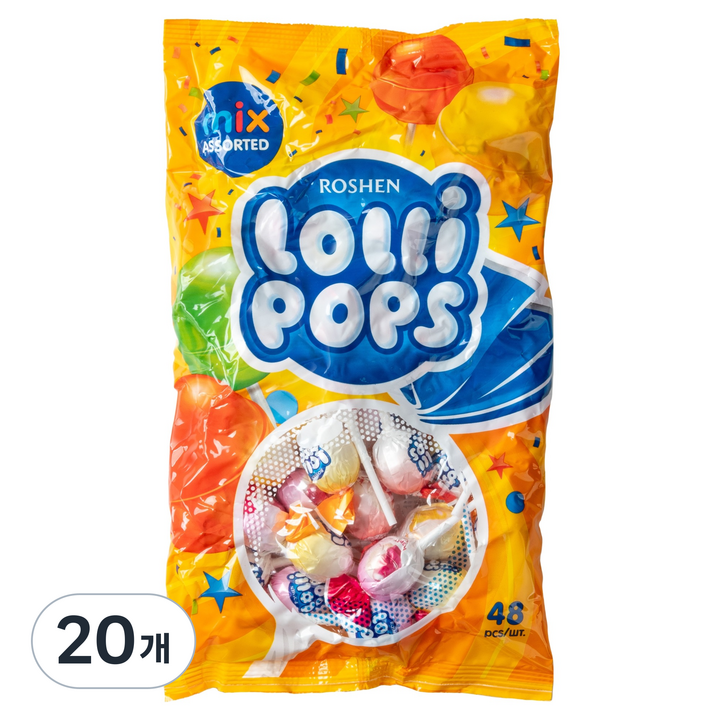 로셴 롤리팝 캔디, 920g, 20개