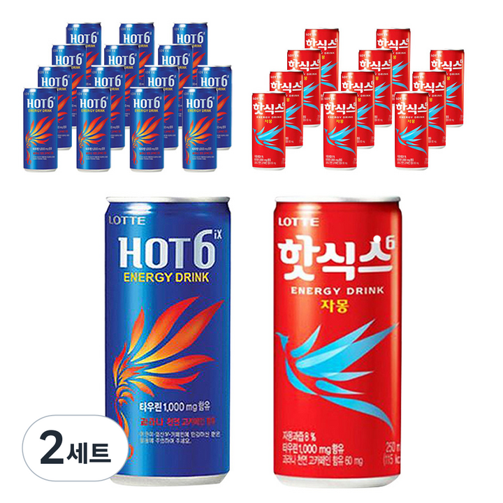 핫식스 250ml x 15p + 핫식스 자몽 250ml x 12p, 2세트