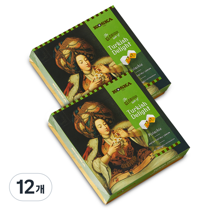 코스카 터키쉬딜라이트 젤리 피스타치오, 12개, 350g
