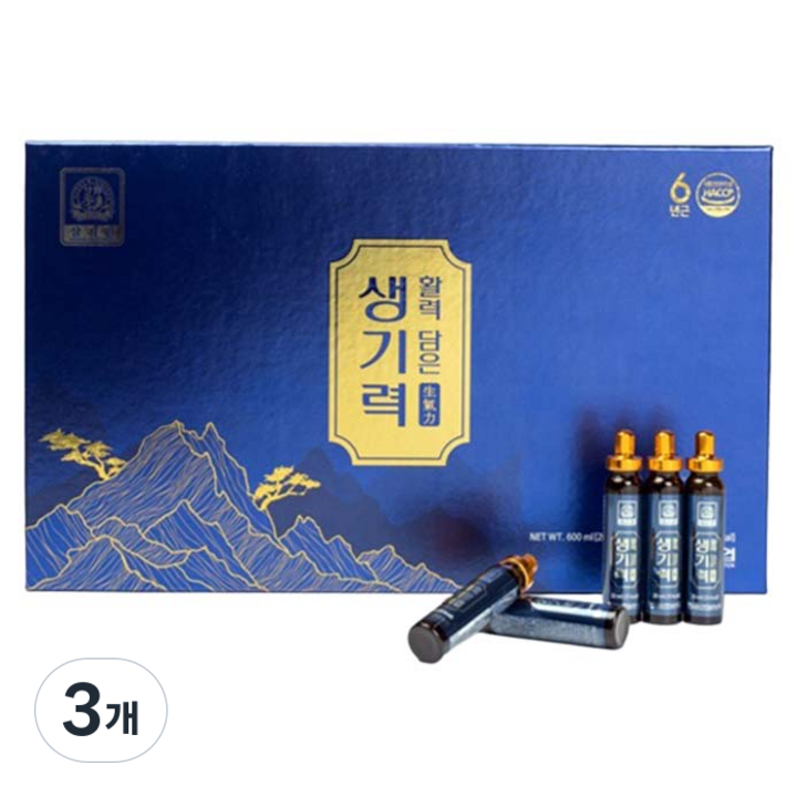 삼지원홍삼 활력담은 생기력, 90개, 20ml