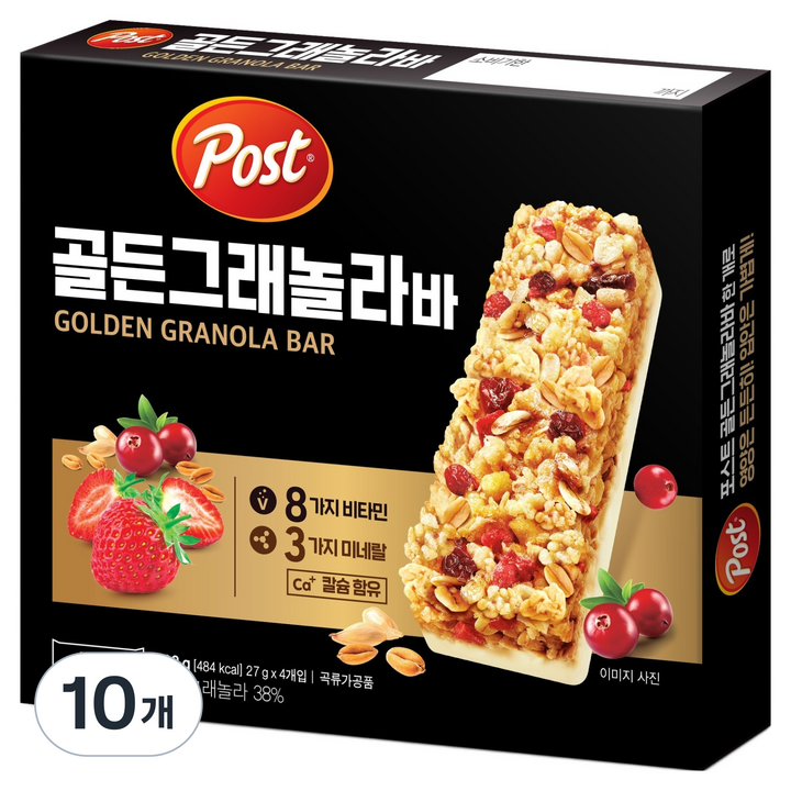 포스트 골든 그래놀라바 4p, 108g, 10개