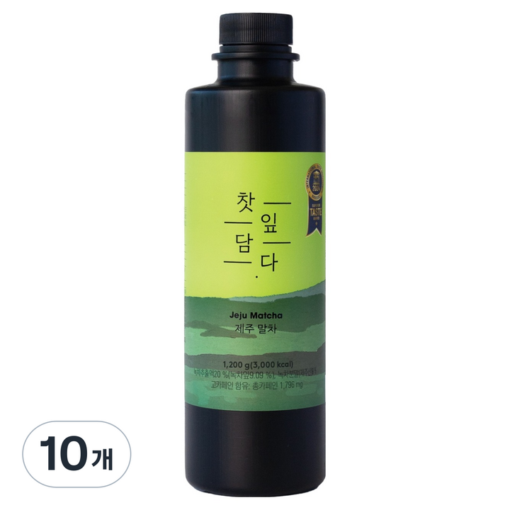 스위트컵 찻잎담다 제주 말차, 1.2kg, 10개
