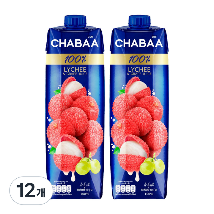 차바 리치 포도주스, 1L, 12개
