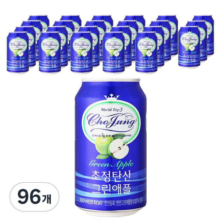 초정탄산 그린애플, 350ml, 96개