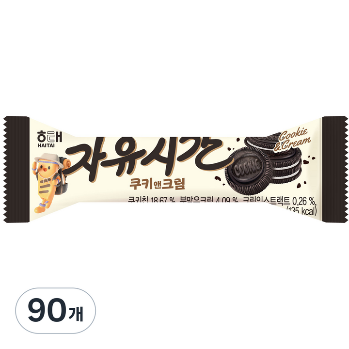 자유시간 쿠키앤크림, 30g, 90개
