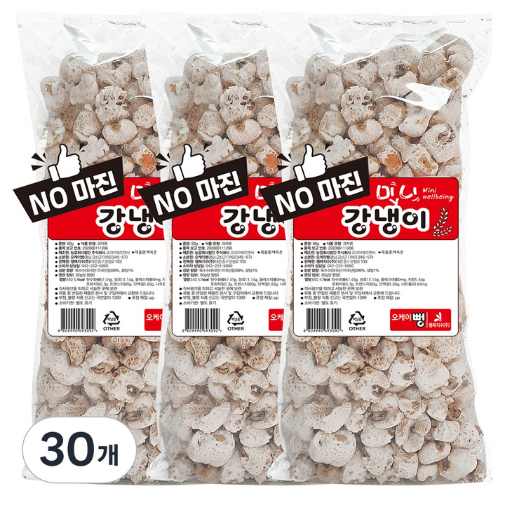 오케이뻥 미니 강냉이, 80g, 30개