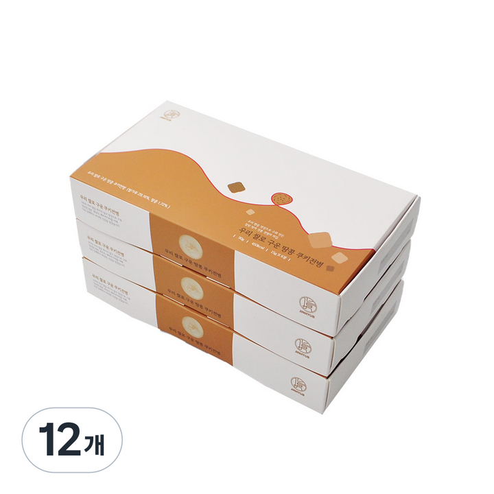 우리쌀로 구운 땅콩쿠키전병 15g x 6p, 90g, 12개