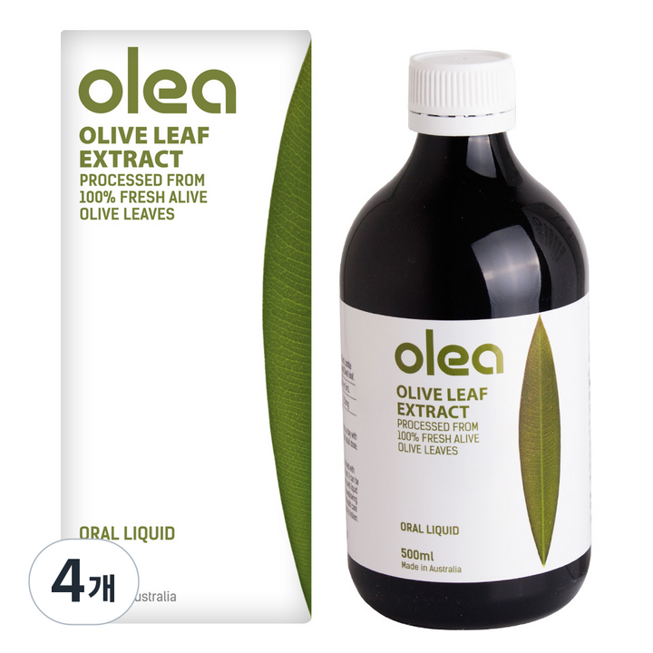 올레아 올리브잎 추출액, 500ml, 4개