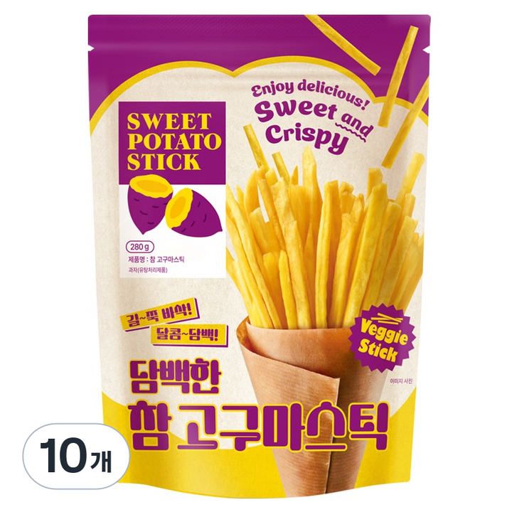 하루견과 참고구마스틱, 280g, 10개