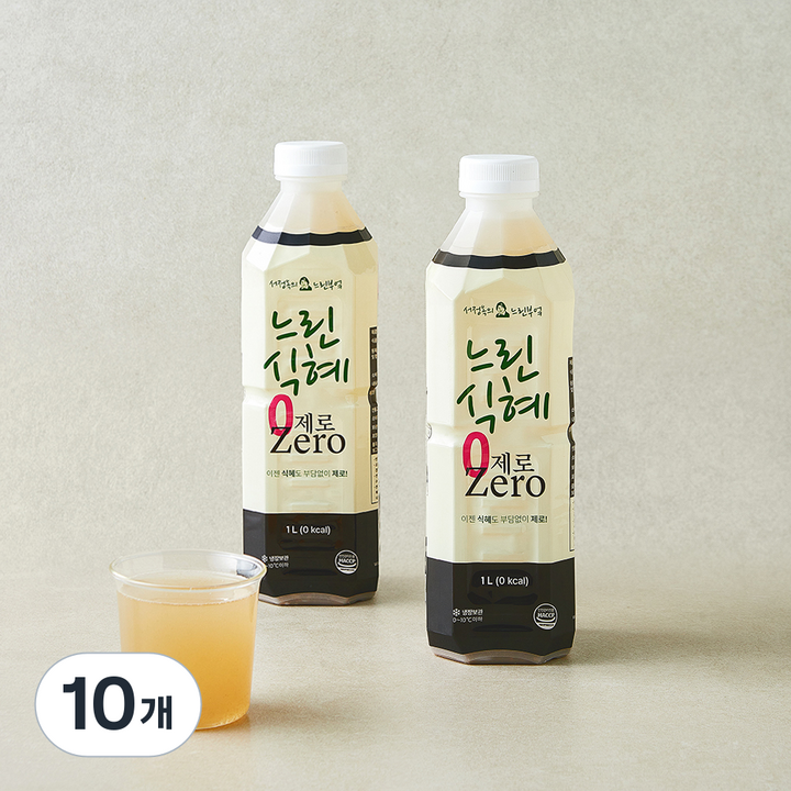 느린부엌 느린식혜 제로, 10개, 1L