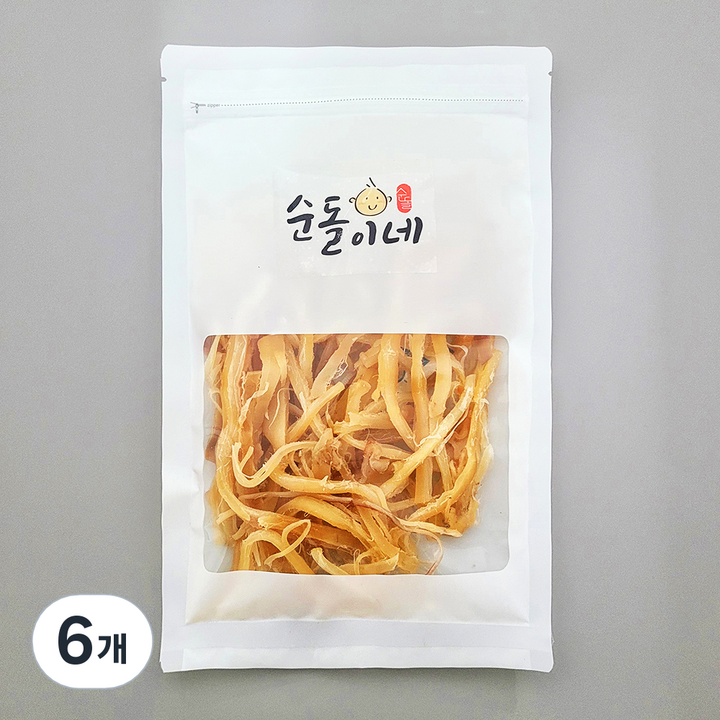순돌이네 구운 화이트 오징어, 6개, 150g