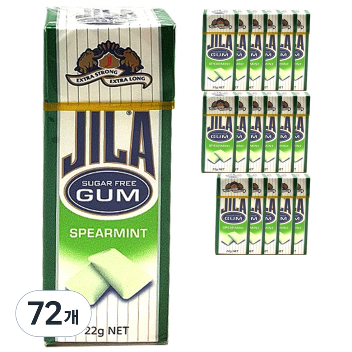 자일라 스피어민트 껌, 22g, 72개